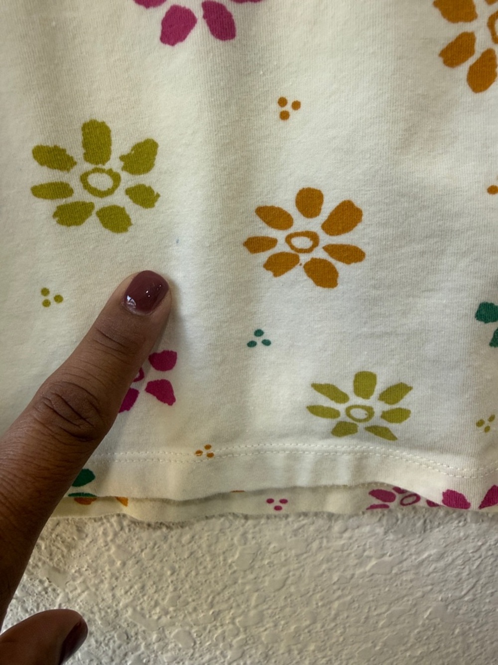 Gudrun Sjoden Ester Short Sleeve Top Blouse M Organic Cotton Floral Lightweigt - Picture 6 of 6
